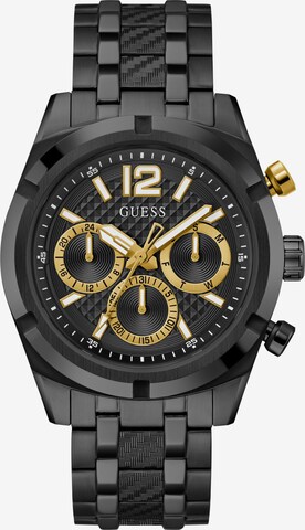 GUESS Analoog horloge in Zwart: voorkant