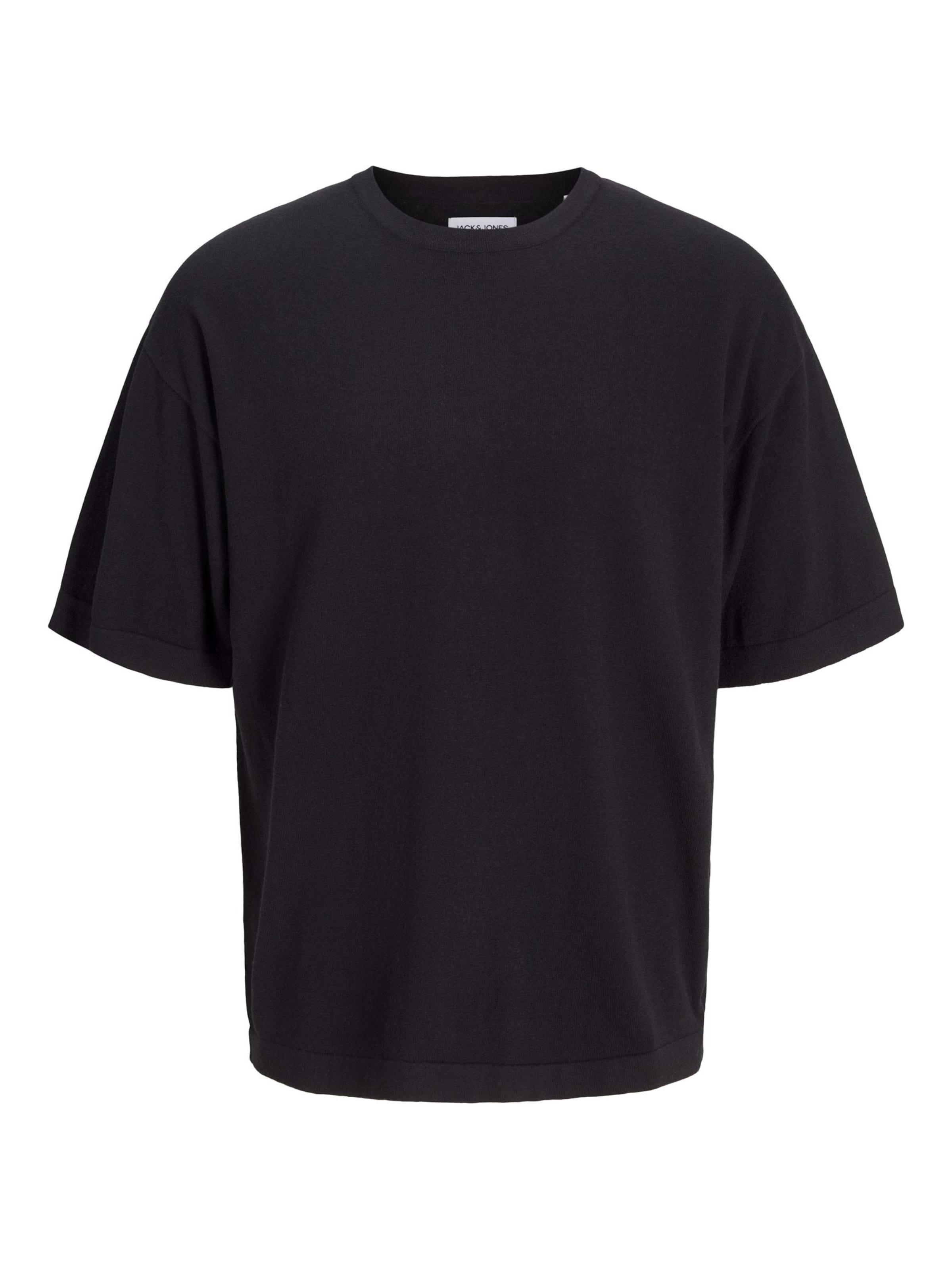 JACK & JONES Trui 'JJEEMIL' in Zwart: voorkant