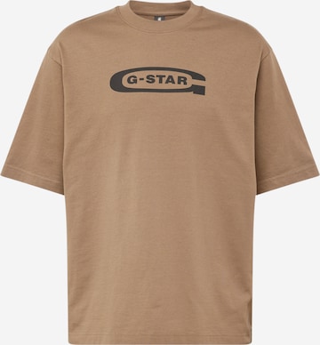 G-Star RAW T-shirt i brun: framsida