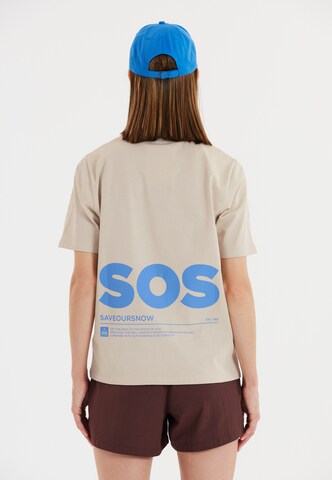 SOS Shirt in Beige: voorkant