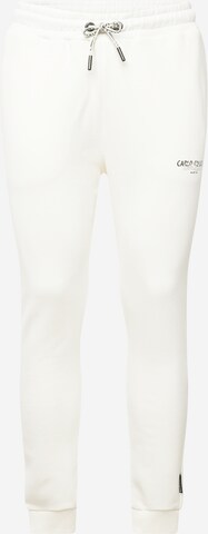 Carlo Colucci - Tapered Pantalón 'De Salvo' en blanco: frente