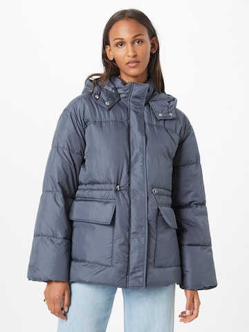 PIECES Winterjas 'LOUIE' in Blauw: voorkant