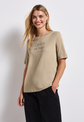 STREET ONE T-Shirt in Beige: Vorderseite