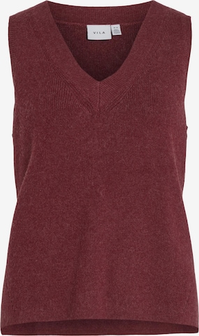 VILA Strickweste 'VIRIL' in Rot: Vorderseite