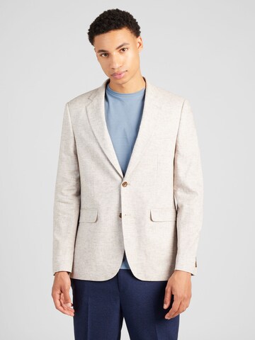 Coupe slim Veste de costume BURTON MENSWEAR LONDON en beige : devant