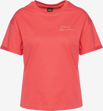 BOSS Orange T-Shirt 'Evi ' in Rot: predná strana