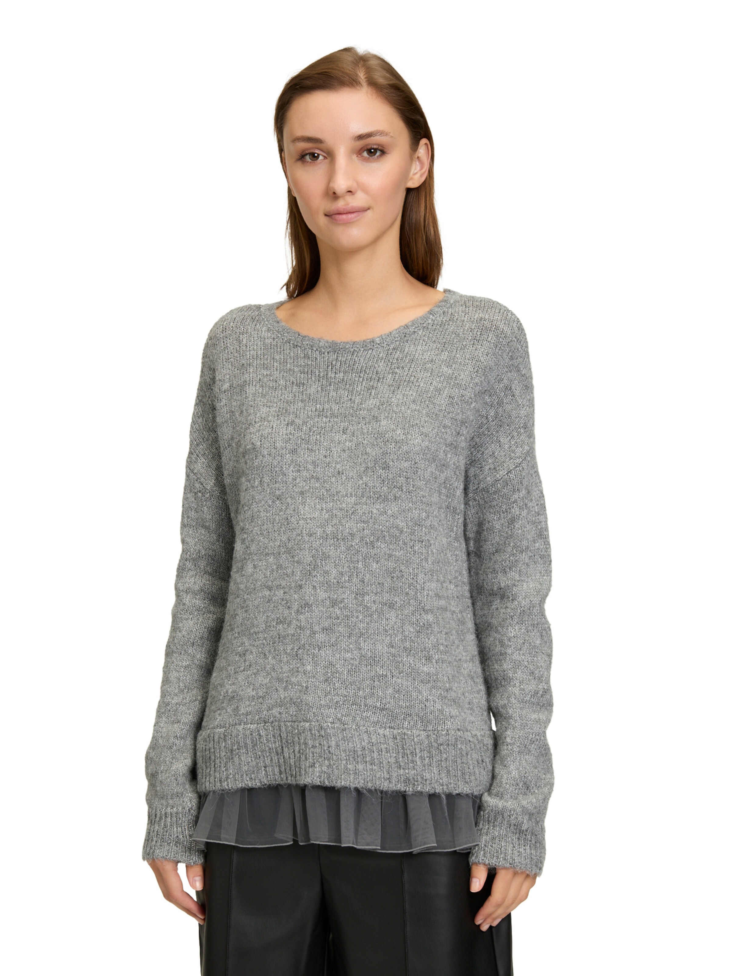 Cartoon Sweater in Grey: front