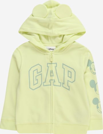 GAP Zip-Up Hoodie in Yellow: front