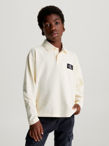 Maglietta di Calvin Klein Jeans in beige: frontale