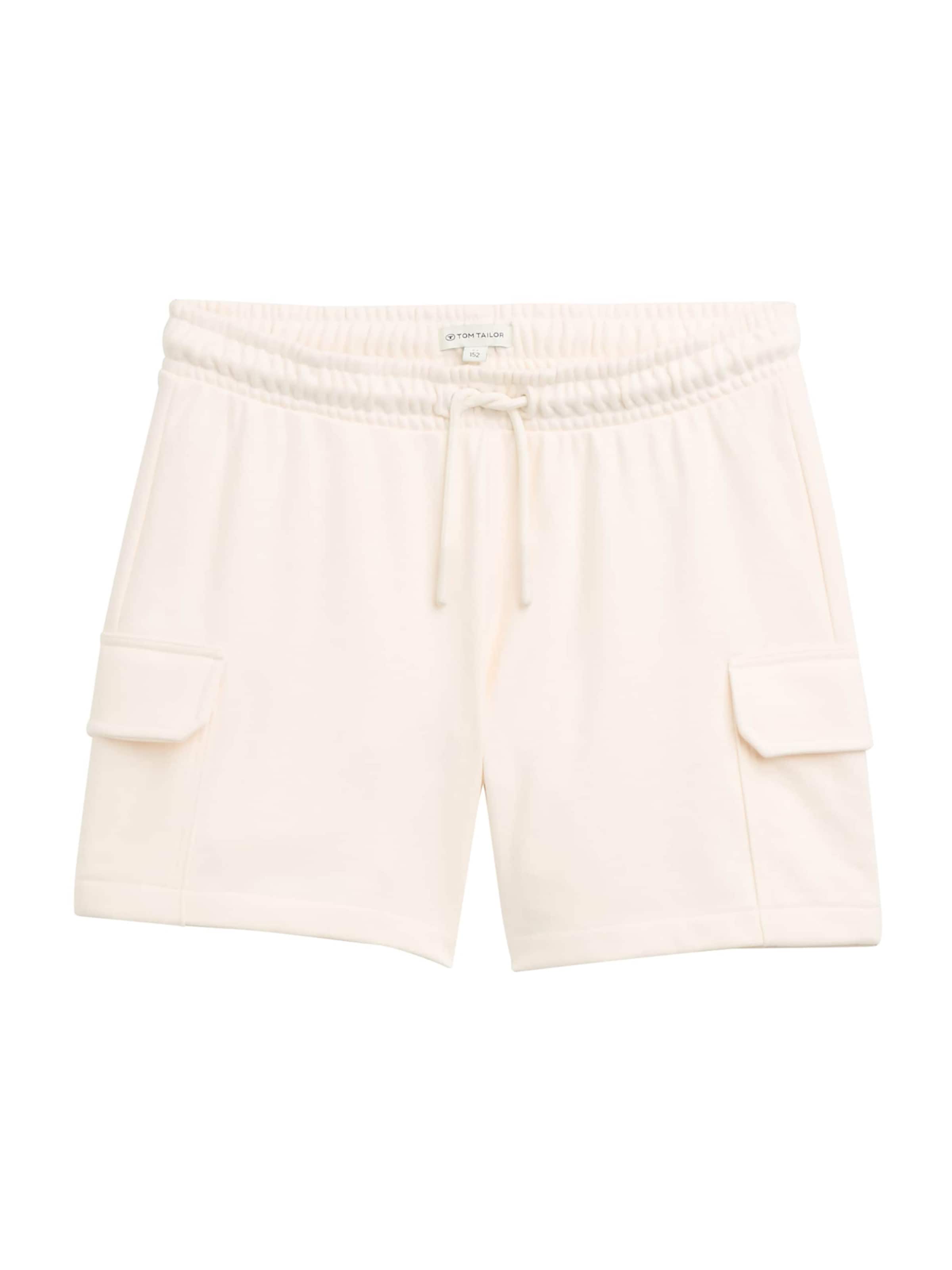 TOM TAILOR - regular Pantalón en blanco: frente