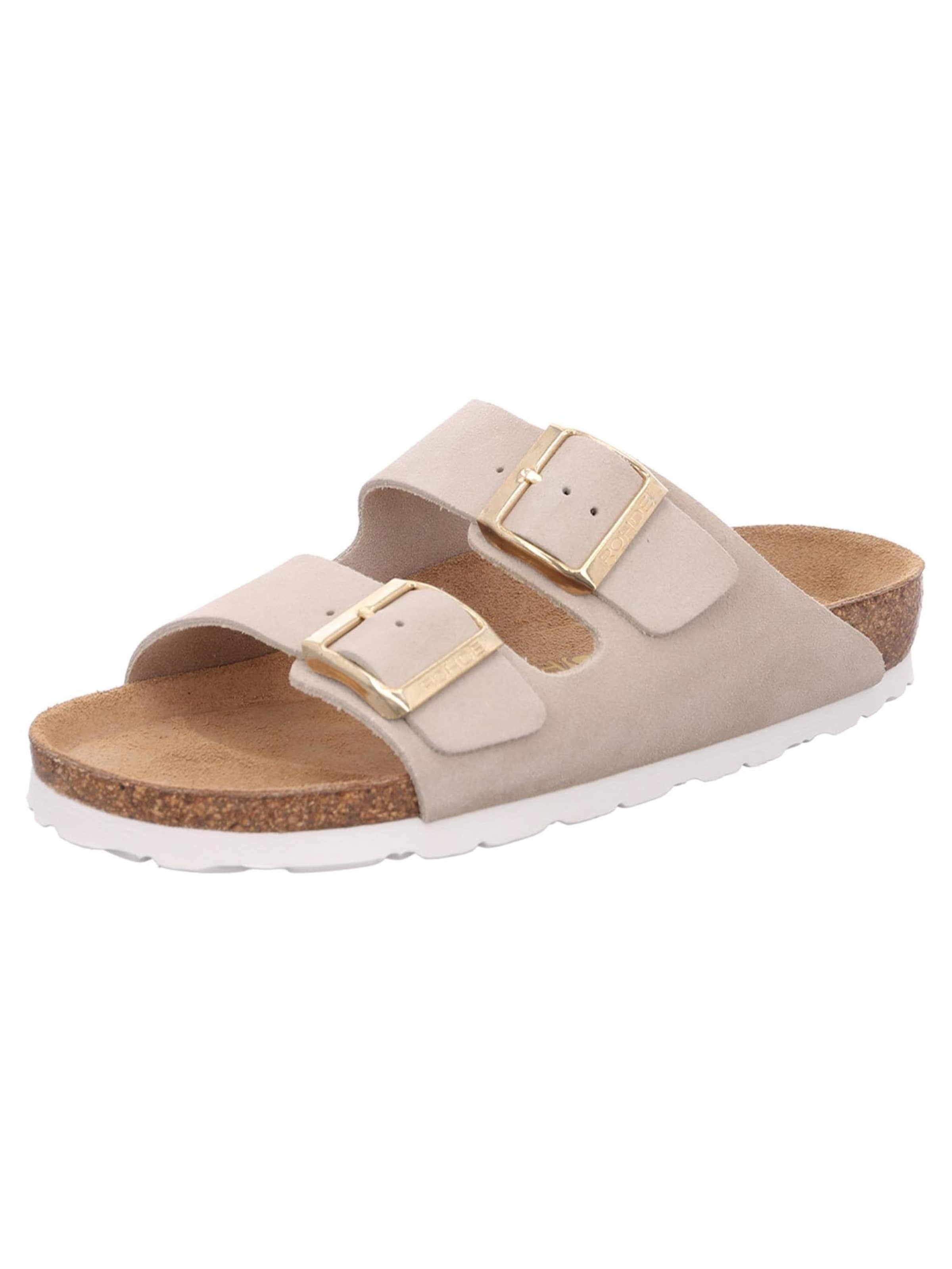 ROHDE Hausschuh 'Alba' in Beige: Vorderseite