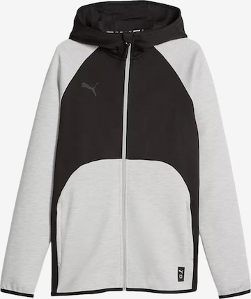 PUMA Urheilullinen collegetakki 'Hoops Team Dime' värissä harmaa: etupuoli