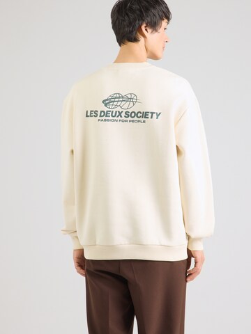 Les Deux Sweatshirt 'Exhibition' in Beige: front