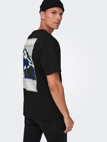 Only & Sons T-Shirt 'TYLAN' in Schwarz
