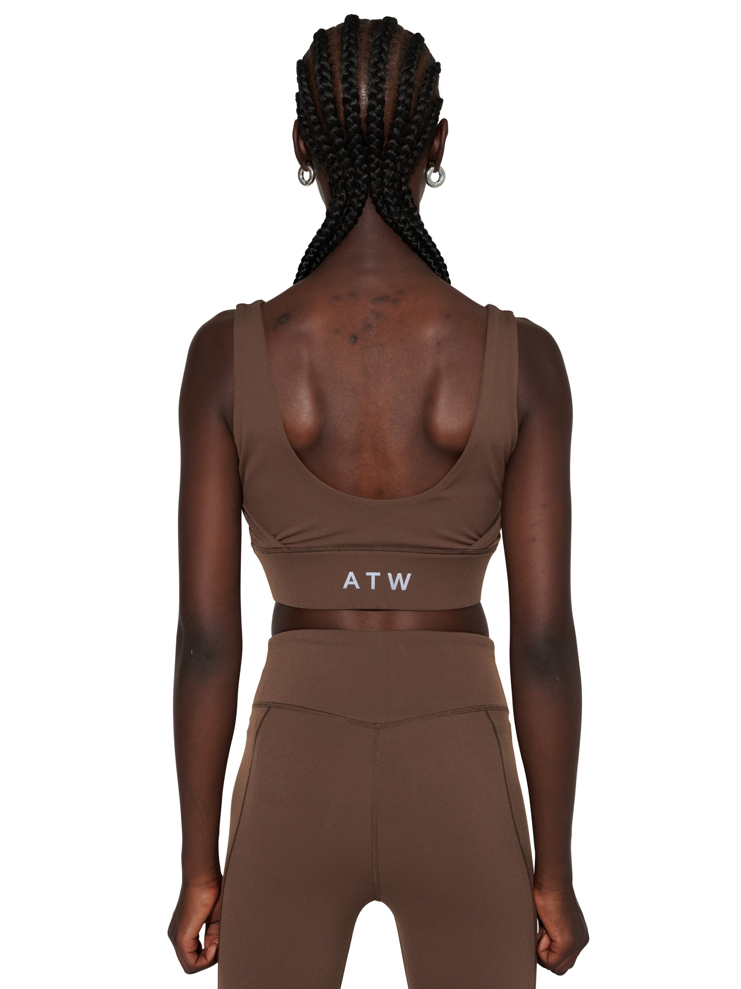 HALO Bustier Sporttop in Bruin