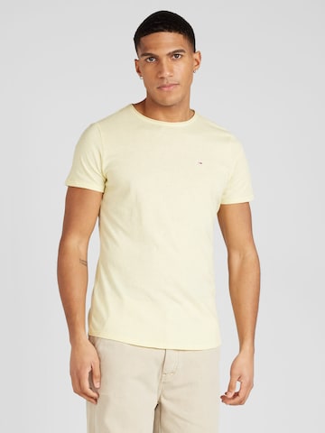 Tommy Jeans T-shirt 'JASPE' i gul: framsida