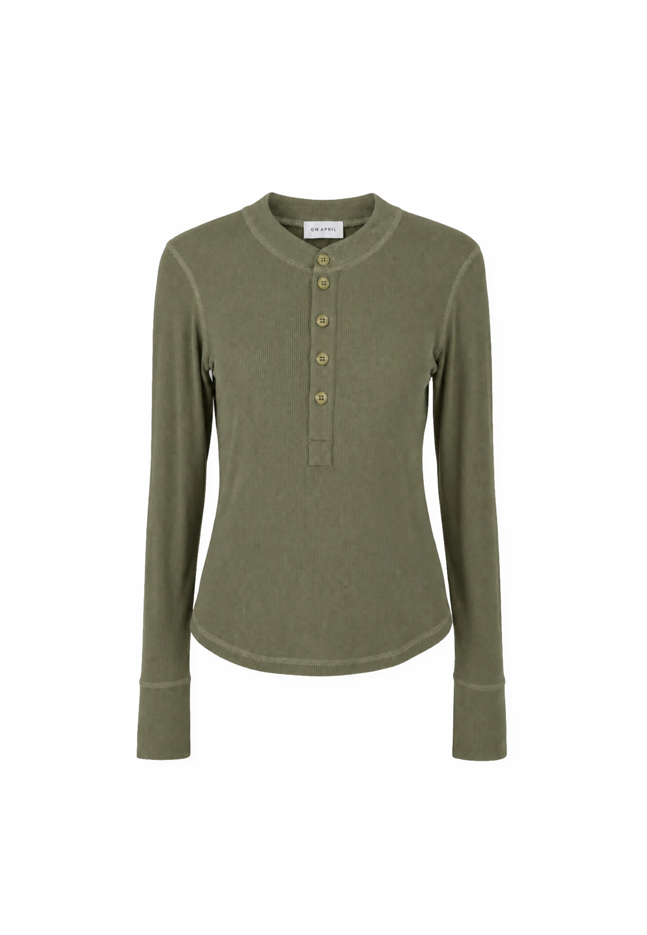 OH APRIL Shirt 'Maris' in L in oliv, Produktansicht