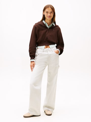 Giacca di felpa di Tommy Jeans in marrone
