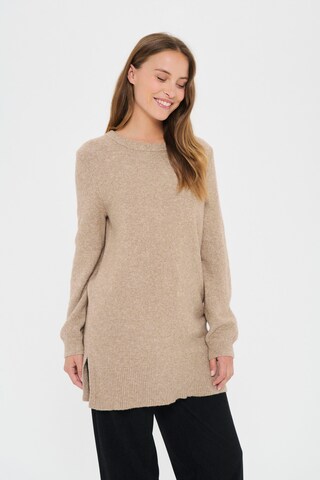 SAINT TROPEZ Pullover 'Maleen' i beige: forside
