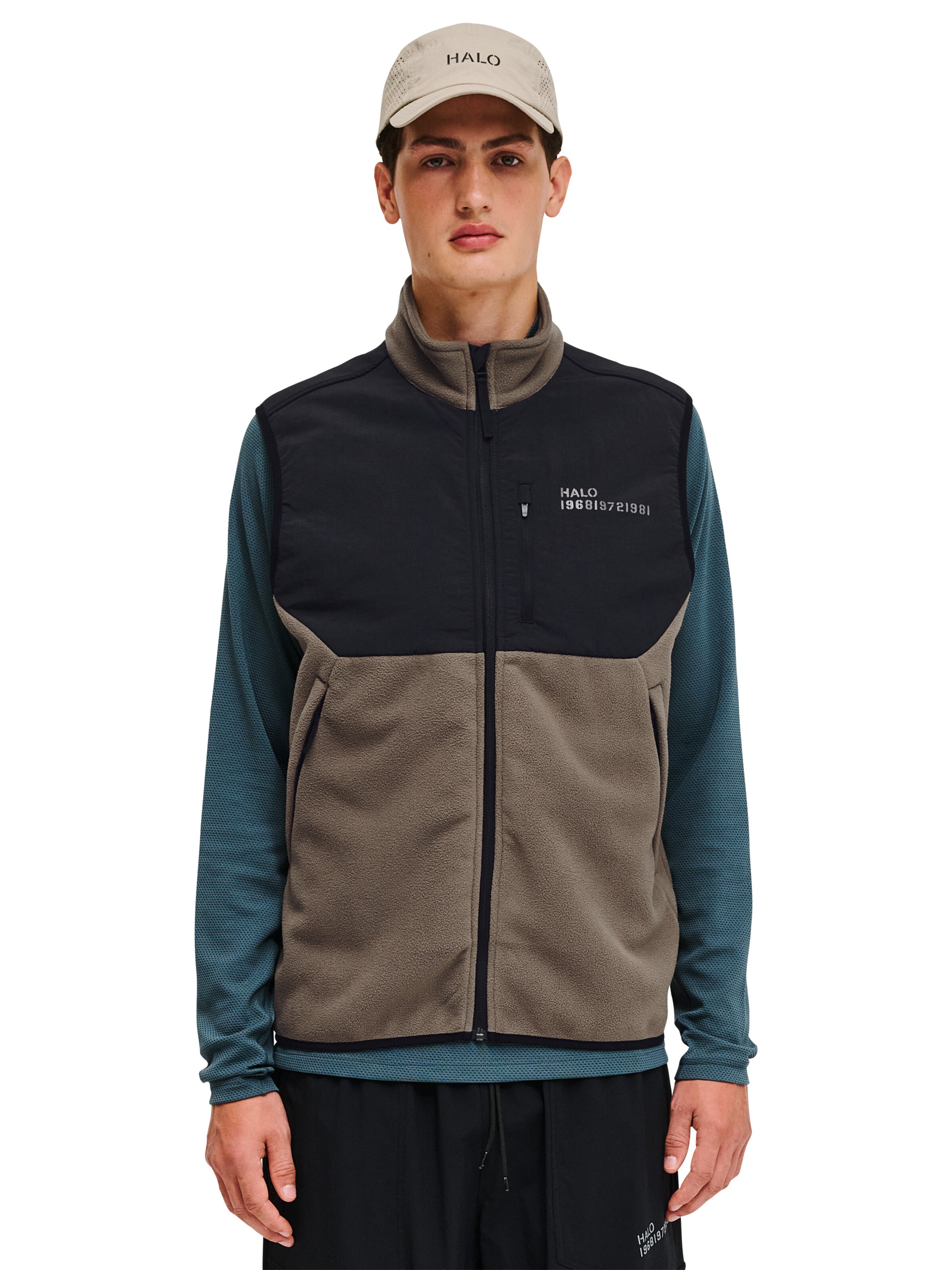 HALO Vest in Brown: front