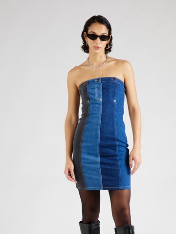 Moschino Jeans - Vestido en azul: frente