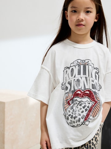 T-Shirt Next en blanc : devant
