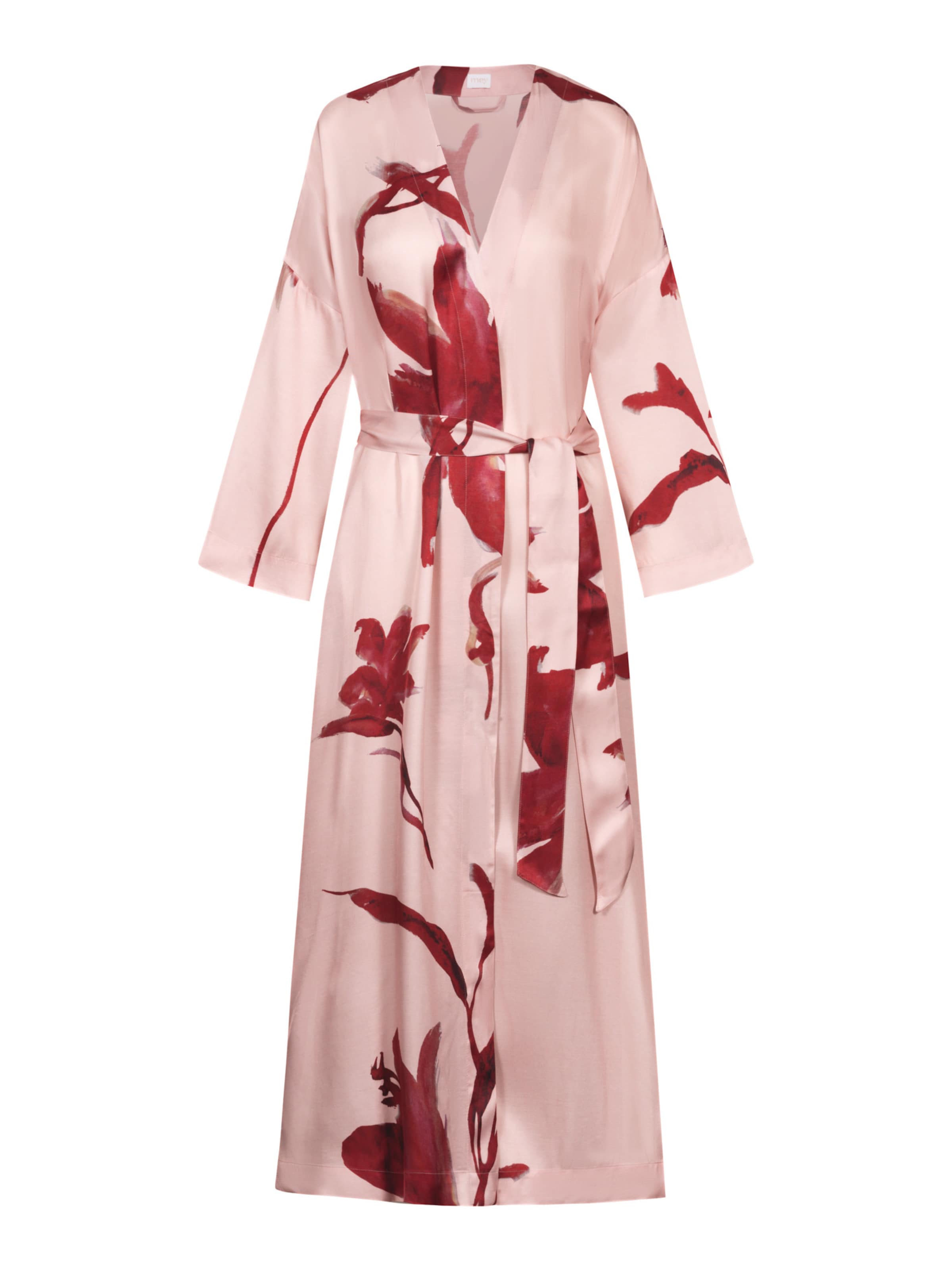 Kimono 'Iced Winter Floral' Mey en rose : devant