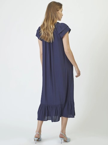 Robe 'Sunrise' co'couture en bleu