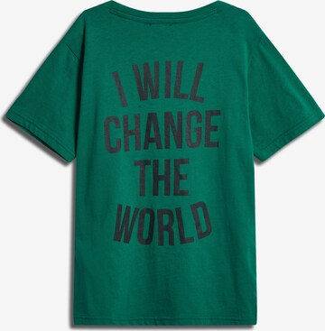 T-Shirt 'Revolution' SOMETIME SOON en vert