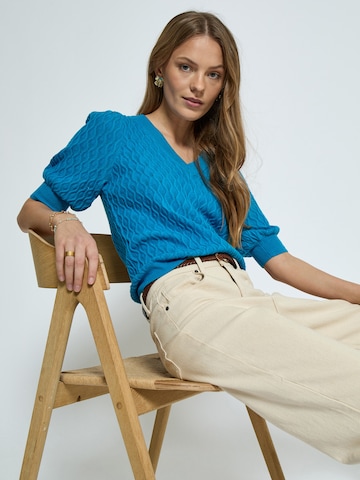 Pull-over 'Rosalia' Peppercorn en bleu