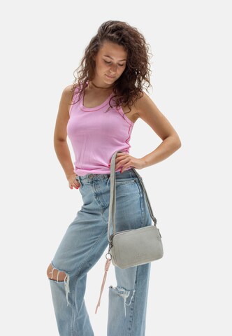 Fritzi aus Preußen Crossbody Bag 'Jony Suede Jacky' in Grey: front