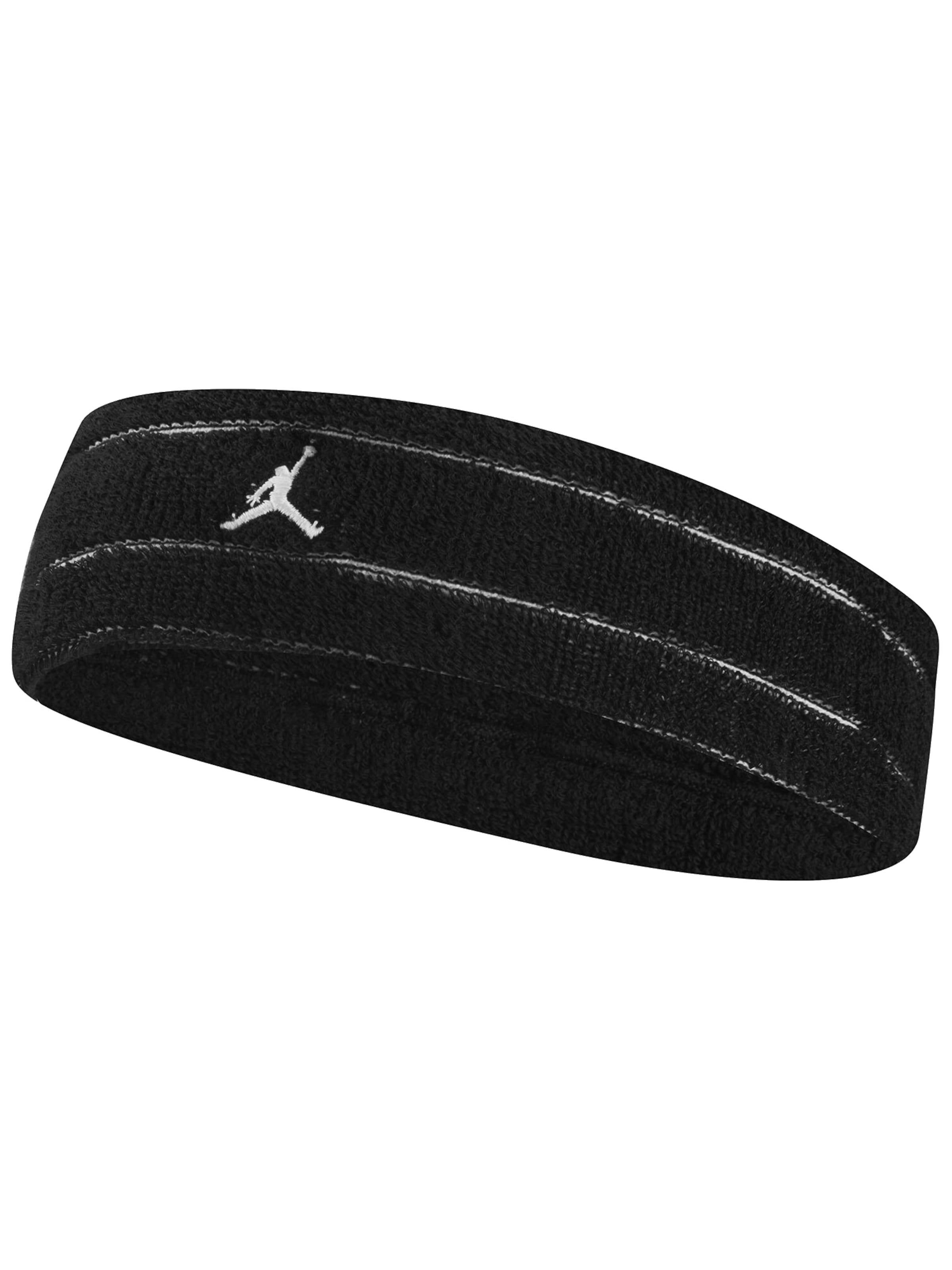 Jordan Athletic Headband in Black: front
