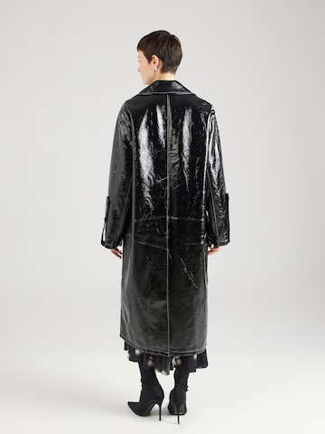 Nasty Gal Přechodný kabát – černá