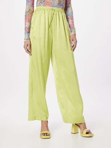 Wide Leg Pantalon 'Kamia' minus en vert : devant