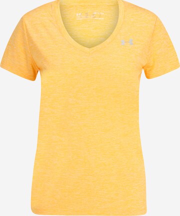 UNDER ARMOUR Performance shirt 'Tech' in Yellow: front