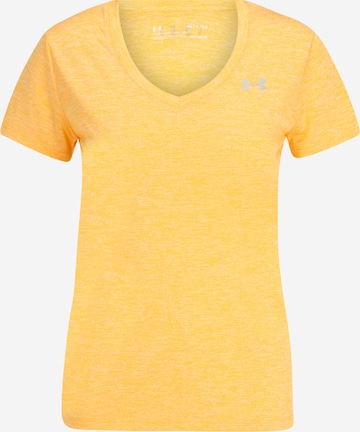 T-shirt fonctionnel 'Tech' UNDER ARMOUR en jaune : devant