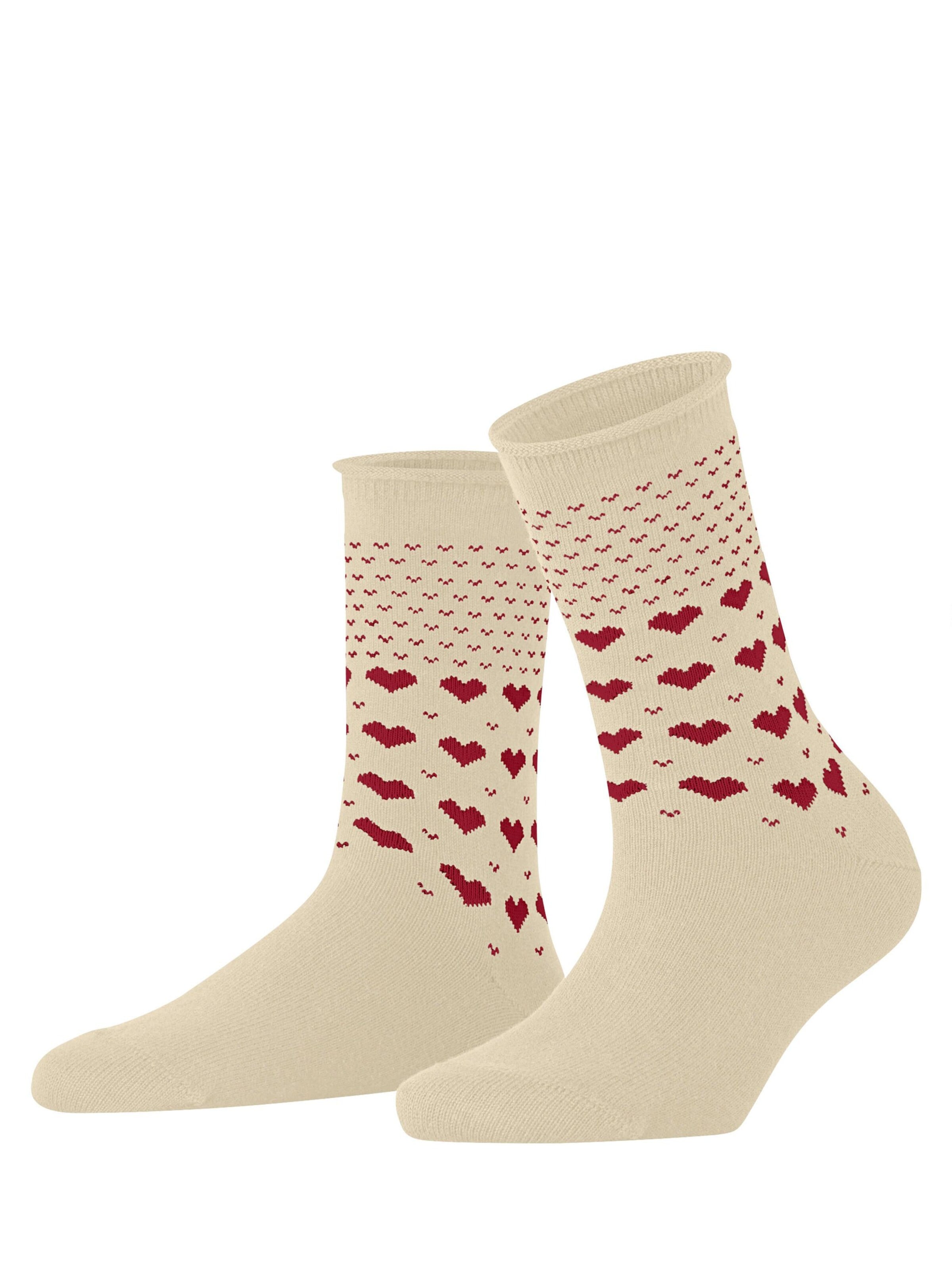 ESPRIT Socken 'Warming Hearts'‌‌‌‌‌‌‌‌ in Beige