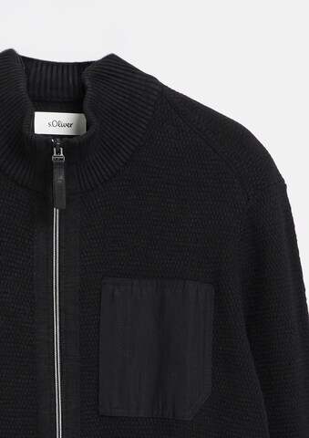 Vestes en maille s.Oliver en noir : devant