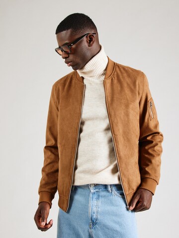 JACK & JONES Jacke 'JJERocky' in Braun: Vorderseite