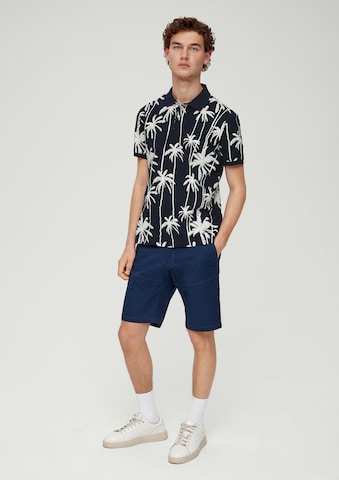 s.Oliver Regular Fit Hemd in Blau: Vorderseite