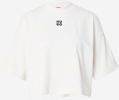 HUGO T-shirt en noir / blanc, Vue avec produit