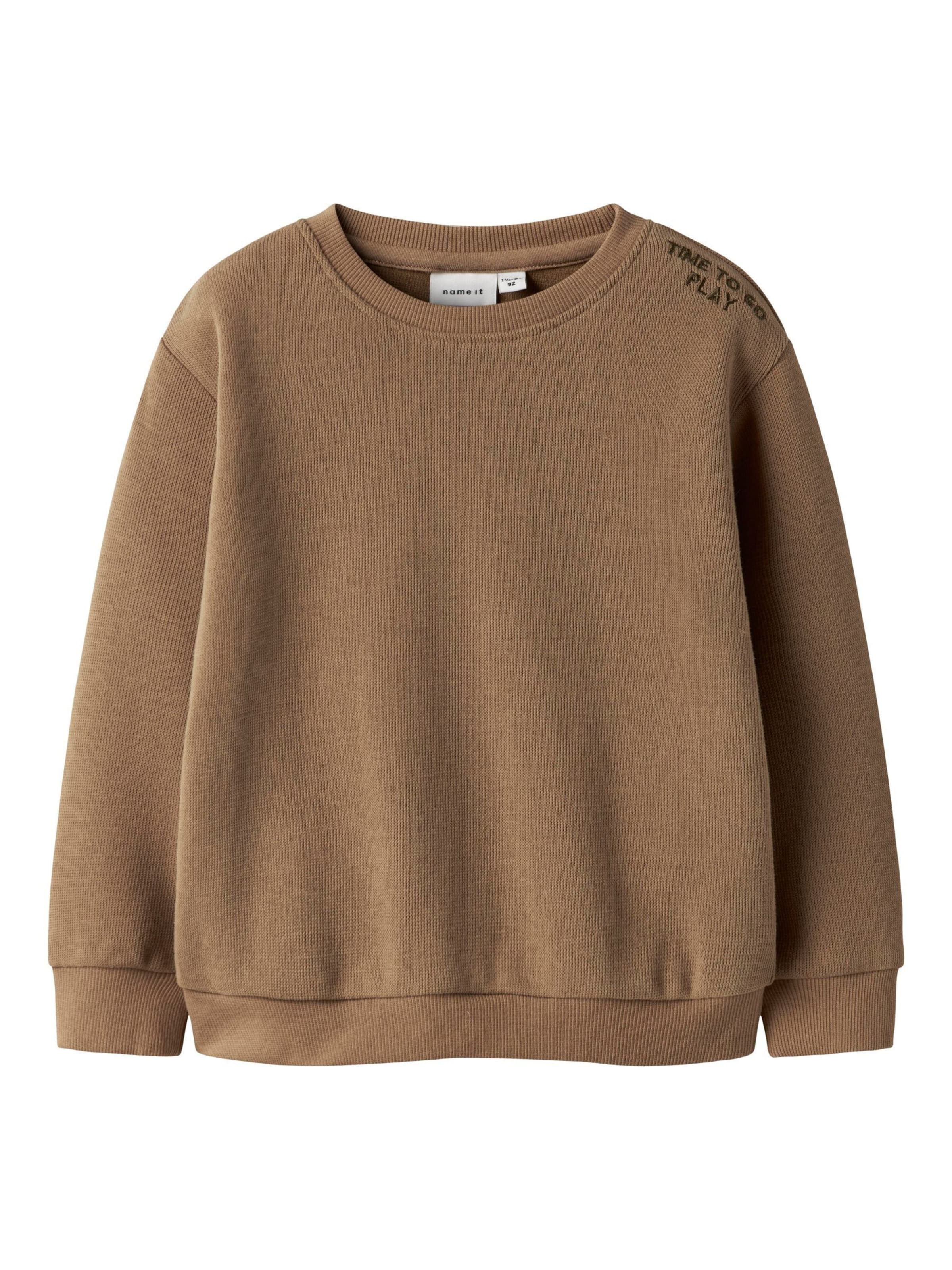 NAME IT - Sudadera en marrón: frente