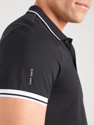 CAMP DAVID Poloshirt in Schwarz