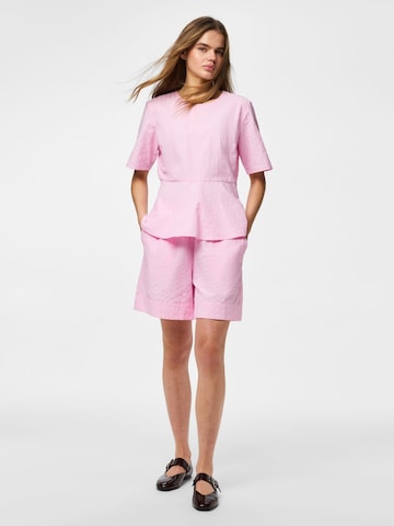 Loosefit Pantalon PIECES en rose