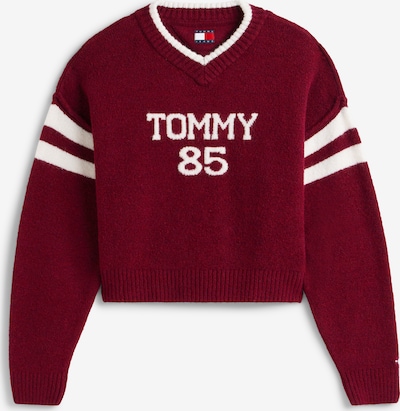 Megztinis '85' iš Tommy Jeans, spalva – vyšninė spalva / balta, Prekių apžvalga