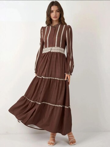 Hiccup Kleid in Braun: Vorderseite