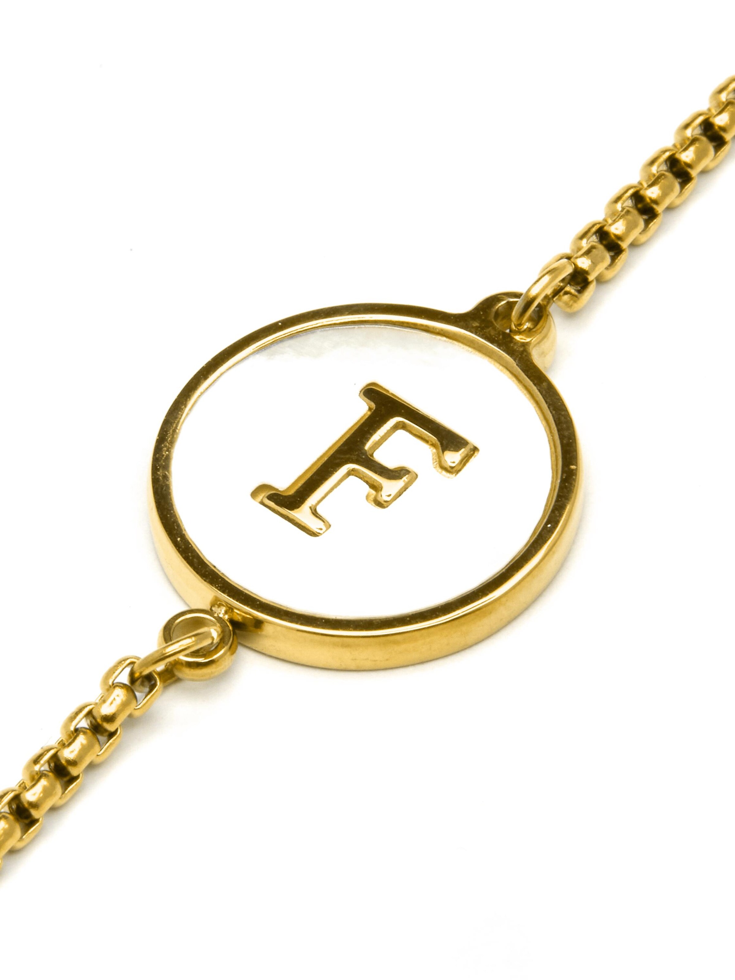 Luxenter Armband 'Alphabet'‌‌‌‌ in Gold