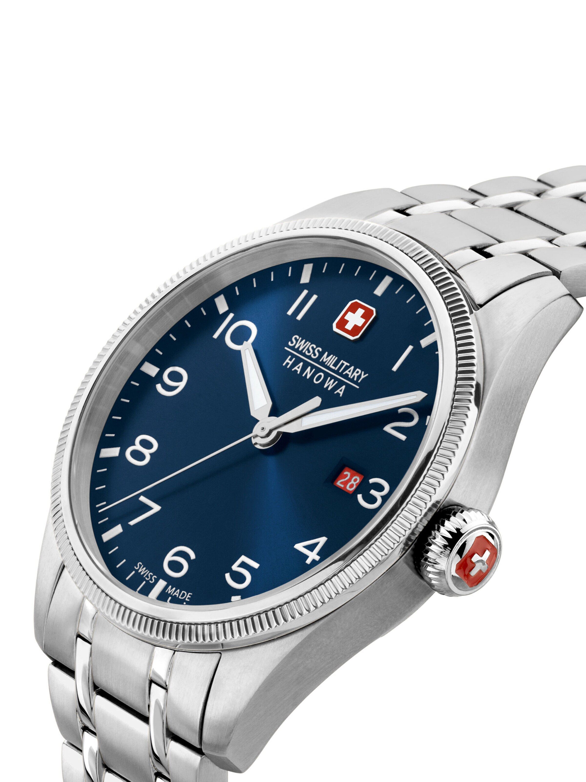 SWISS MILITARY HANOWA Analoguhr 'Thunderbolt' in Silber