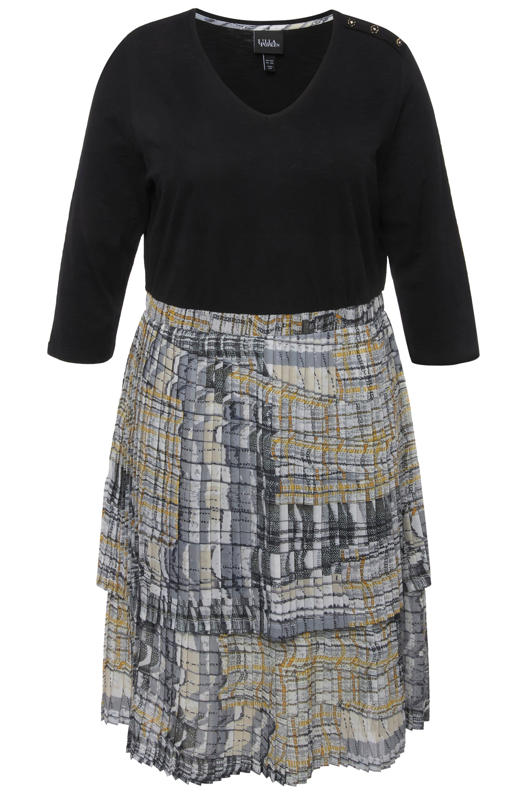 Ulla Popken Kleid in Schwarz: Vorderseite