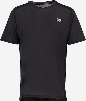 new balance Functioneel shirt 'Accelerate' in Zwart: voorkant